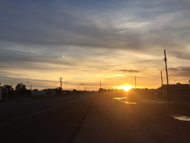 While the trip in general wasn't what we expected, there were some awesome moments, like this West Texas sunset. (Photo source: Jonathon M. Seidl)